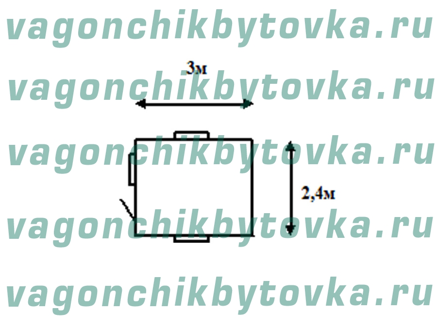 Вагончик 3м для поста охраны